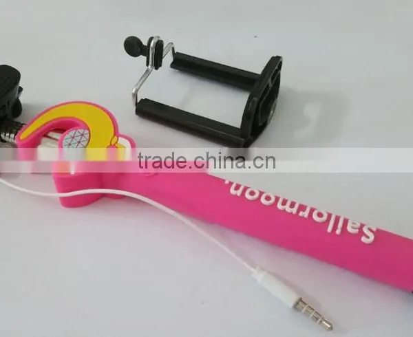 2015 Fashion Mini Foldable Monopod,Cable Take Pole Selfie Stick,Monopod Selfie-stick in Promotion! photo-4
