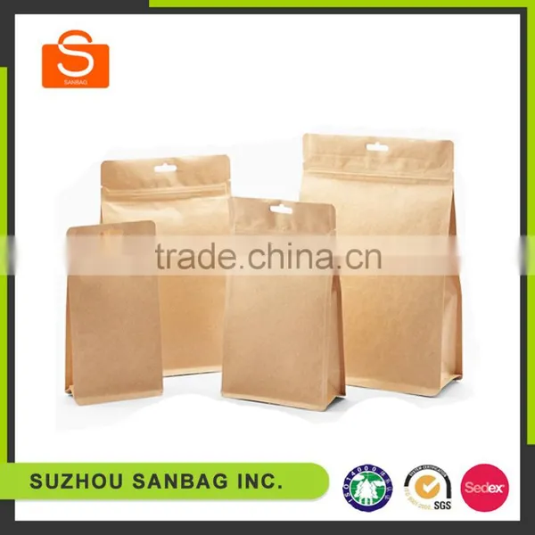 Quad Seal Snack Food Bag,Side Gusset Flat Bottom Food Bag photo-2