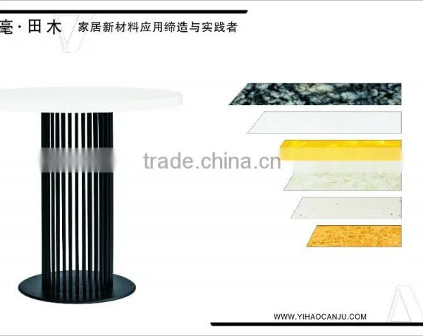 2016 new product first facotry design anti high &low temperature compound melamine table for catering resturant