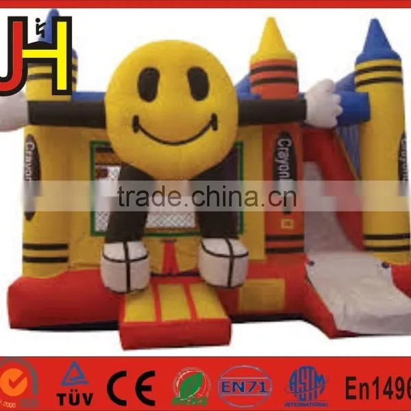 2016 Funny Double Lanes Inflatable Dry Slide For Sale photo-4