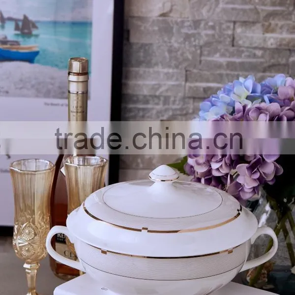 86 PCS Square/round Royal Bone China Dinnerware photo-3