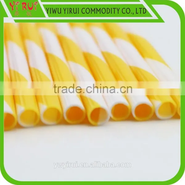 Factory Directly Supply Colorful Plastic Striped Straight Straws photo-4