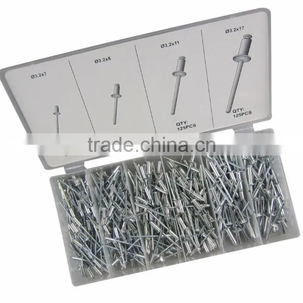 500pc Aluminum Rivet Assortment photo-3