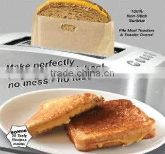 Toastabags Reusable Non-Stick Sandwich/Snack "In Toaster" Grilling Bags, 2 Pack photo-2