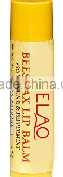 MELAO 100% Natural Moisturizing Lip Balm, Beeswax, 4 Tubes in Blister Box photo-3