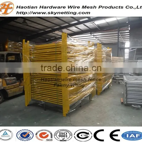 Yellow and Black Powder Coating Temporary Fence High Fence photo-2