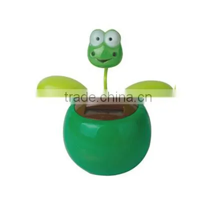 Custom Printing Flip Flap Plastic Dancing Solar Flower Pot photo-5
