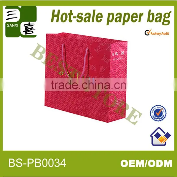 Fashionable High Quality New Arrival Class Bestselling Paper Bags With Handles Wholesale