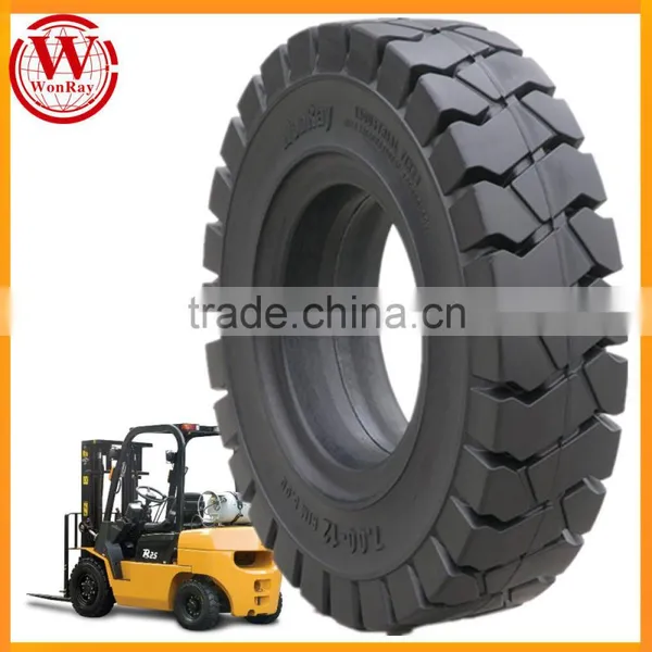 Auto Parts Factory Use Electric Pallet Truck 3 Ton Front 21x8-9 Solid Forklift Tire