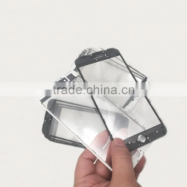 For IPhone Black White Orginal Panel Glass + Bezel Frame Cold Press +oca Assembly LCD Repair OCA Machines photo-5
