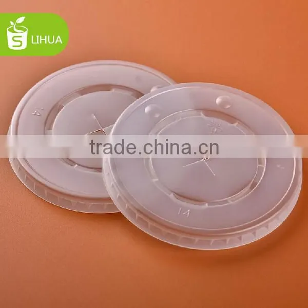 Custom Clear Plastic PS Flat Lids for Paper Cup China Manufactory Price photo-2