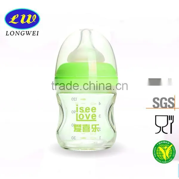 Eco-friendly BPA Transparent Glass Bottle for Baby Feeding photo-3