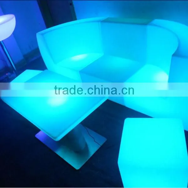 LED Remote Rectangle Tea Table/ Hot Sell LED Rechargeable Rectangle Coffee Table/LED Outdoor Lawn Rectangle Cocktail Table photo-2