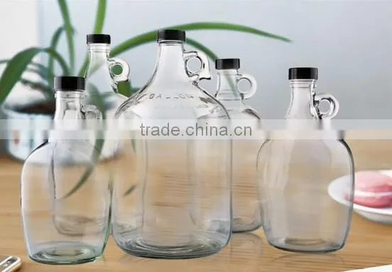 Glass Water Bottle Includes Plastic Screw Cap, 1 Gallon Capacity photo-2