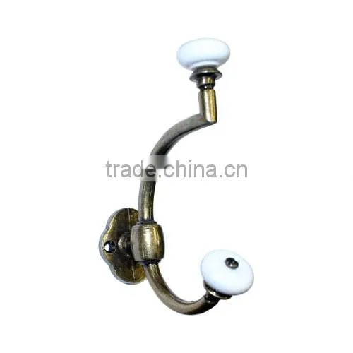 Antique Brass Bathroom Hooks photo-2