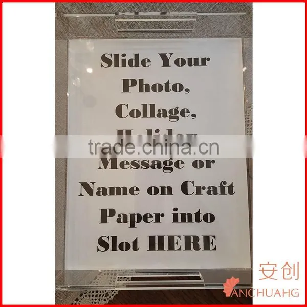 Clear Acrylic Tray With Insert Slot for Custom Photo or Paper - Lucite - Includes Guide and Video Training photo-2