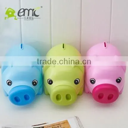 Animal Style Pig Piggy Bank Lovely With Plastic photo-2
