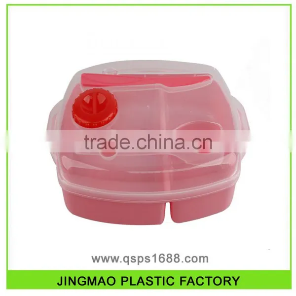 Promotional Hotsale Microwave Use Plastic Lunch Box With Cutlery Set photo-3