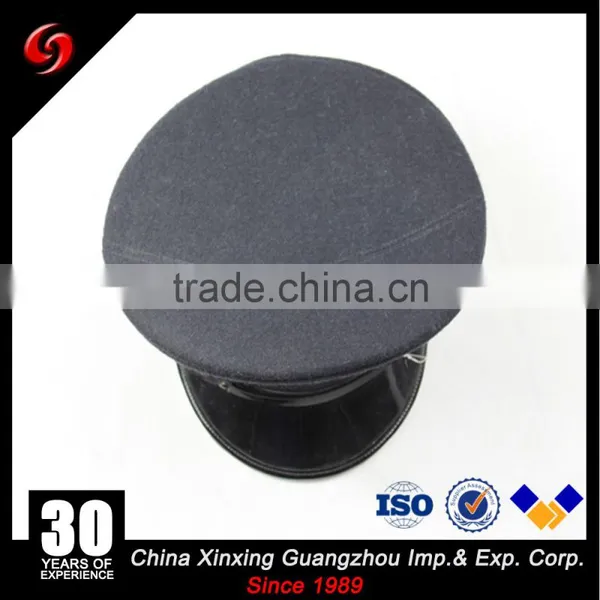Hand Made 100% Cotton Navy Military Uniform Officer Peaked Caps photo-4