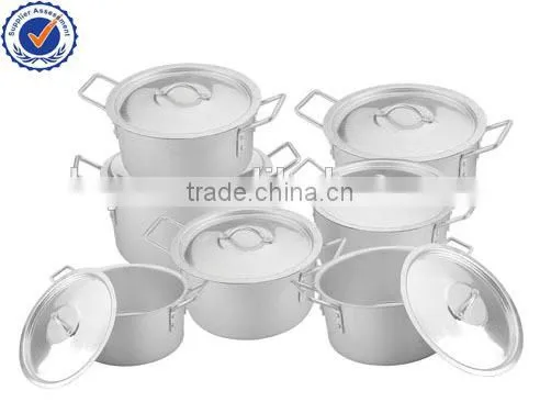 14pcs 16-28cm High Quality Satin Aluminum Multi Soup Stock Pot Set photo-3