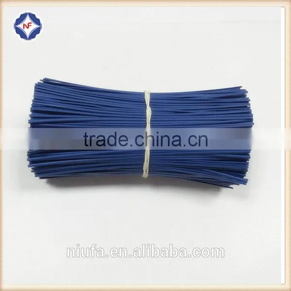 Round Plastic Coated Single Metal Wire Twists for Electric Wire Packaging photo-2
