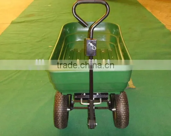 250kg Plastic Wagon Cart, Green Color Wagon Cart photo-2