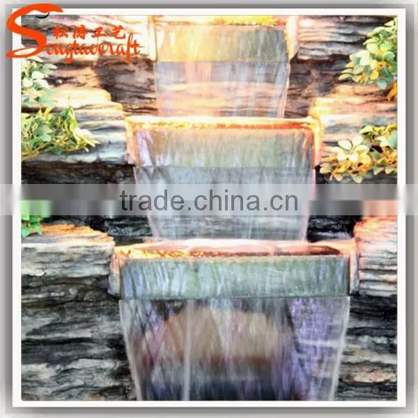 Can be Customized Fountain Garden Decorative Landscape Stone Waterfall Solar Fountain photo-6