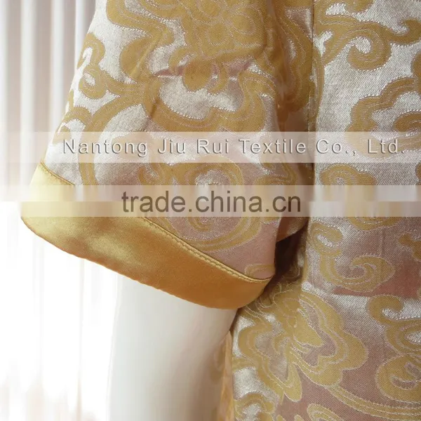 Pink/Rich Floral Pattern Sweat Steaming Clothes V-Neck Jacquard Family Pajama Set Short Sleeve Women Pajamas photo-6