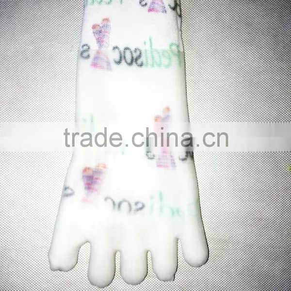 Five Toe Yoga SPA Socks With Grip Inside With Sublimation Pilates Socks photo-5