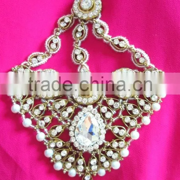 JHOOMAR JHUMAR Side Passa TIKA PEARL Crystal Hair Accessory photo-3