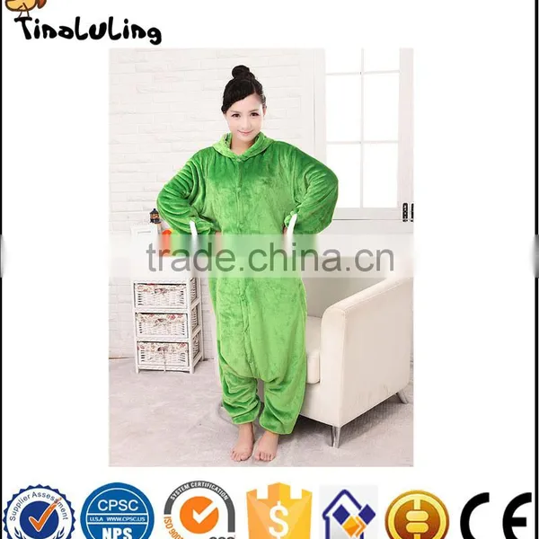 Autumn and Winter Flannel Lovers Animal Cartoon One Piece Sleepwear Thermal Lounge Pajamas photo-3