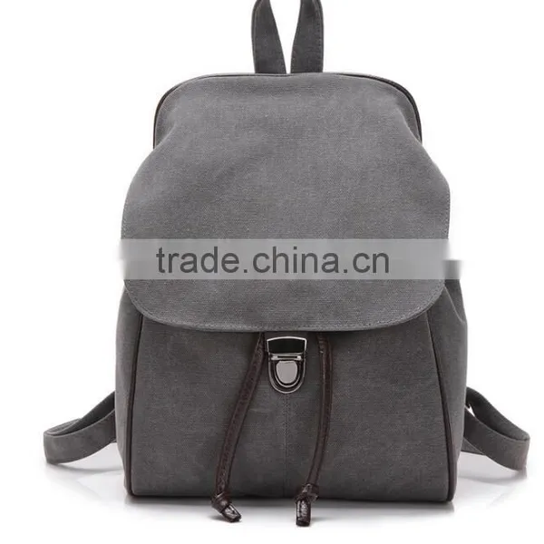 Zm35605a Vintage Women Sport Bags Casual Canvas School Backpack photo-3