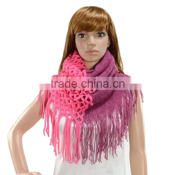Winter Warm Knitting Wholesale Women's Knit Hat and Scarf Sets 18596 photo-4