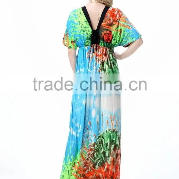 Women Sexy Lace Oversize Long Sleeves Long Party Dress photo-2