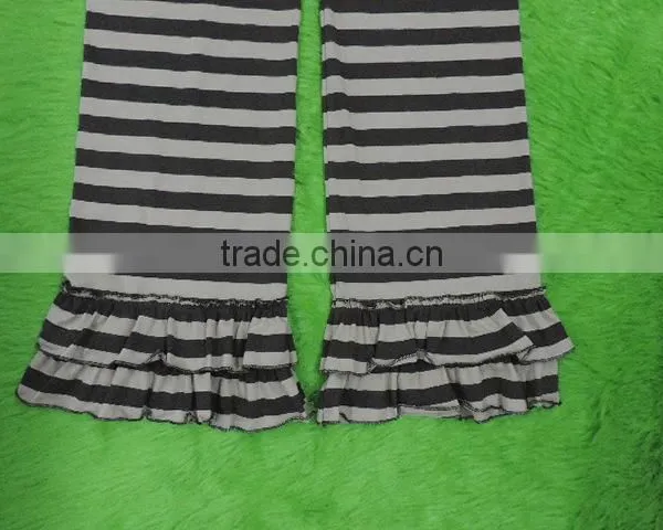 Womans Yoga Pants Stripe Ruffle Pants Loose Cotton Trousers photo-3