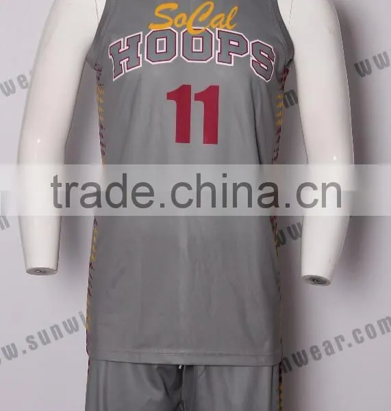 Latest Basketball Jersey Design 2016 Sublimation Good Quality Uniforms Basketball Training Wear photo-5