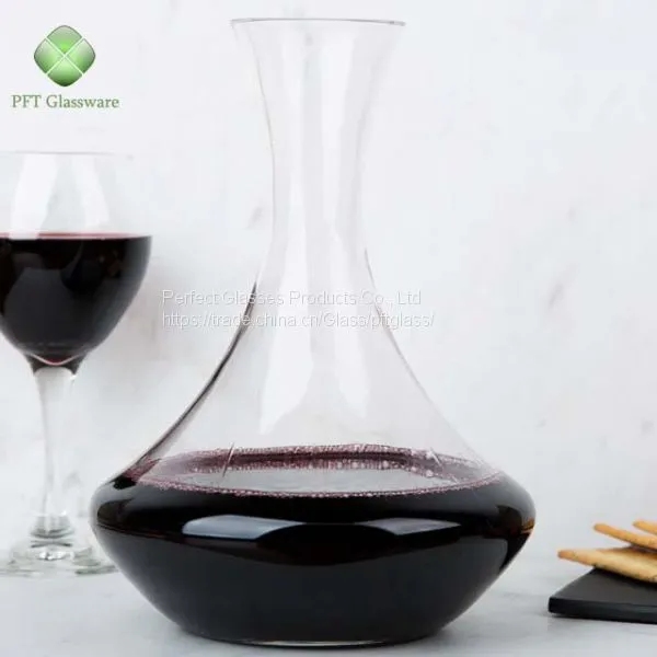 Handmade Cheap Round Crystal Glass Wine Decanter Wholesale photo-4
