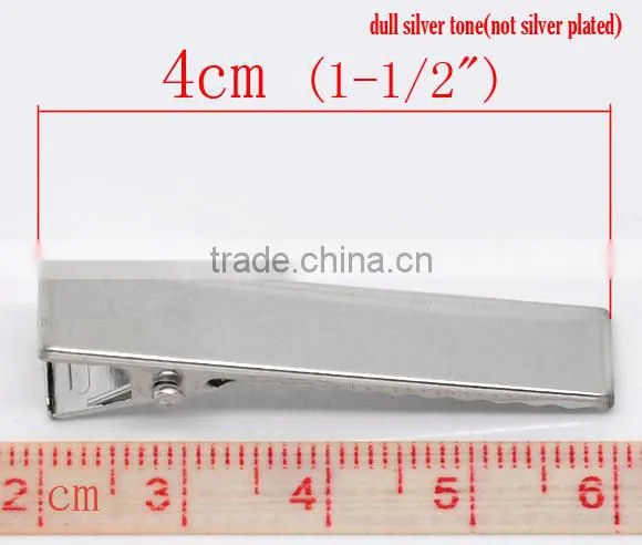 Wholesale Hair Accessories Silver Tone Prong Barrettes Hair Clips photo-2