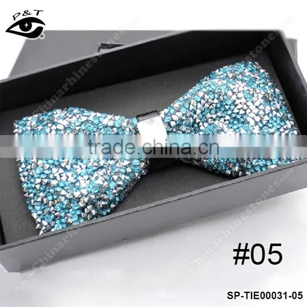 Luxury Glitter Rhinestones Bow Ties Vintage Ties for Men's Wedding Dress With Gift Box 12x6cm photo-6