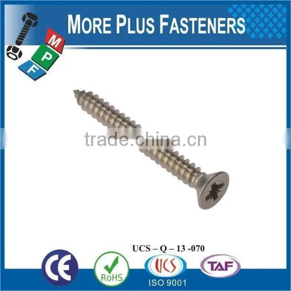 Made in Taiwan High Quality Stainless Steel Drywall Screw Torx Countersunk Head Screw Countersunk Screw photo-4