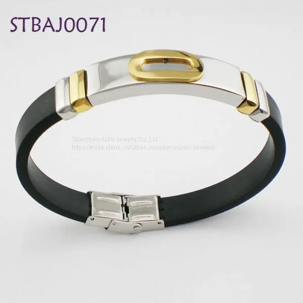 Full Magnet 316L Stainless Steel + Silicone + Energy Element Bracelets photo-5