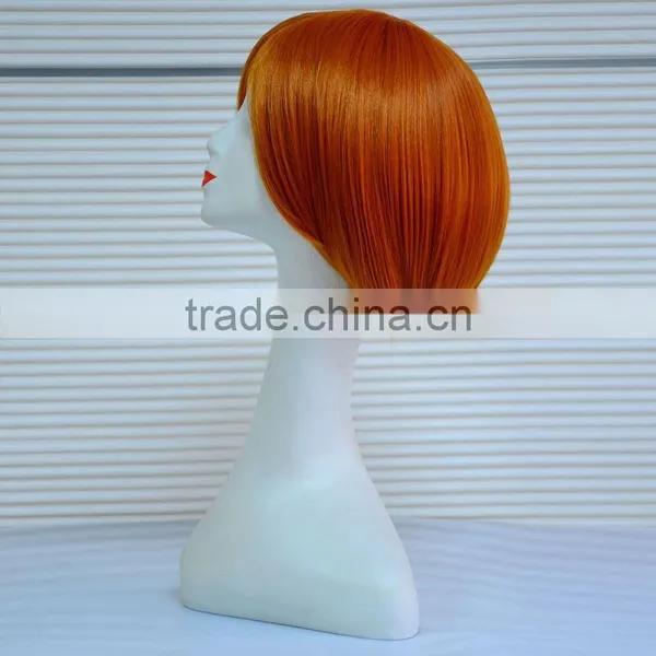 High Quality 2016 New Fashion Pink Wavy Short Bob Wig For Female Model photo-5