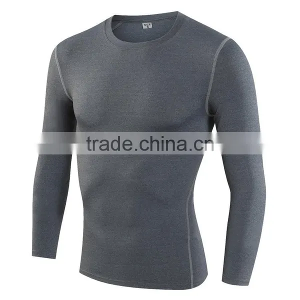 Sports Wear Men Fitness Athletic Private Logo Compression Dry Fit Gym Wear Sports Gym Top photo-3