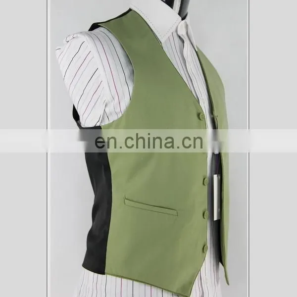 Bottom Price Cheapest Fluorescence Color Zipper-up Man Vest