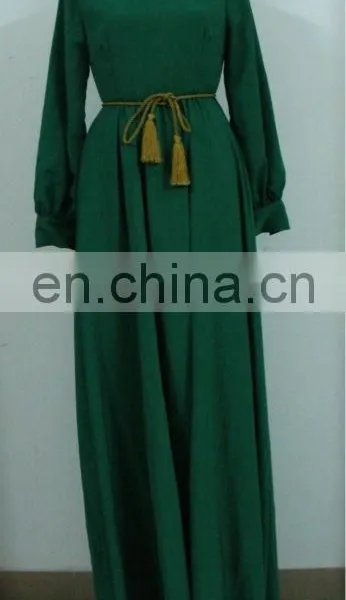 Muslim Woman Dress With Belt High Quality Fashion Muslim Wear photo-5