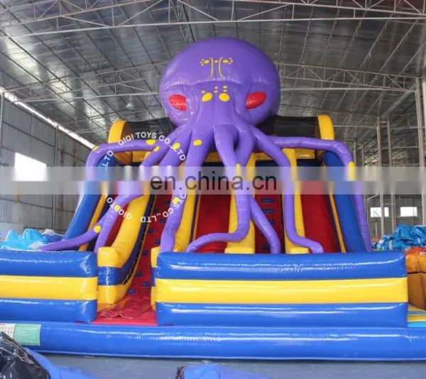 Kid Game Juegos Inflables Slide Giant Games 3 Slide With Octopus photo-4