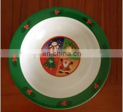 Portable and Durable Melamine Dinner Plate for Christmas (melamine Dishware ,melamine Ware,melaminetableware )