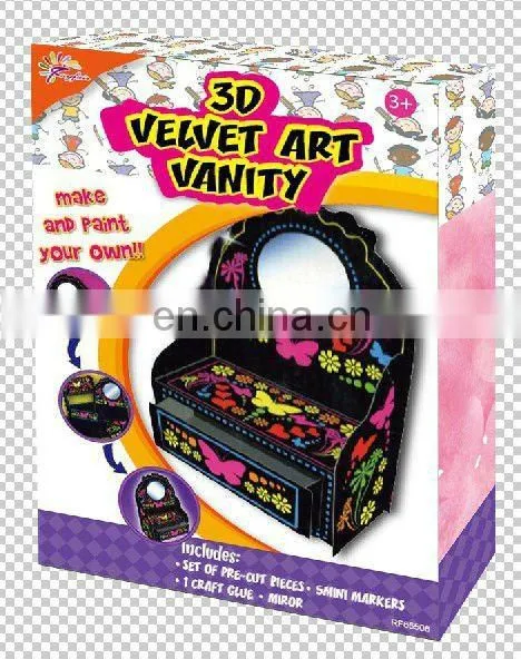 Velvet Art Box/craft Box/flocking Toy