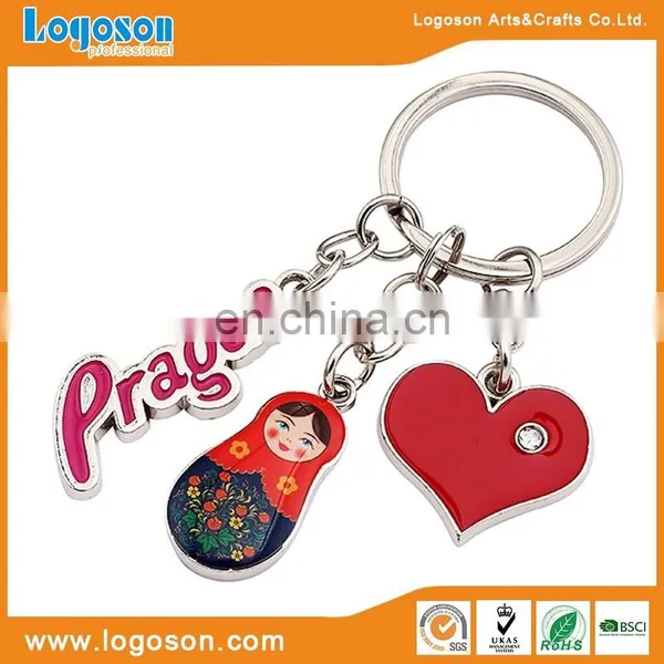 Charm Finishing Nesting Dolls Keyring Russia Tourist Souvenir Keychain photo-5