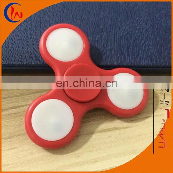 Top Selling 608rs Tri-spinner Glow in the Dark Led Figet Spinner for Kids